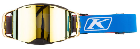 Klim Edge Goggle - Focus Anthem Dark Smoke Gold Mirror