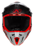 F3 Klim Carbon Helmet ECE - DNA Fiery Red - Monument Gray