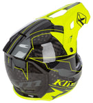 F3 Klim Carbon Helmet ECE - Velocity Black - Hi-Vis