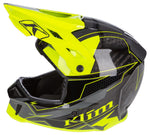 F3 Klim Carbon Helmet ECE - Velocity Black - Hi-Vis
