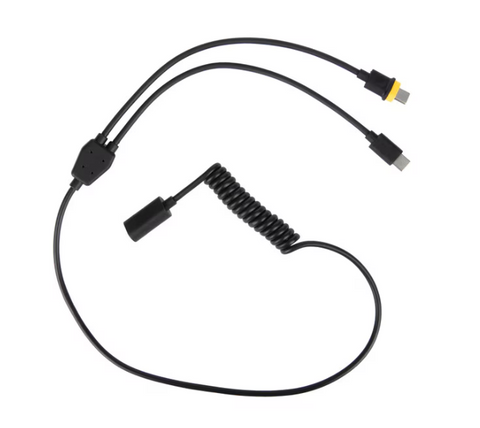 Klim EFire Goggle USB C 2-In-1 Extension Cable