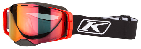 Klim Edge Goggle - Focus Black Smoke Tint Red Mirror