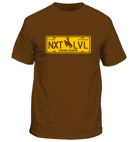 NXT LVL WY License Plate T- Shirt