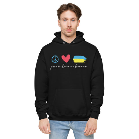 Peace, Love, Ukraine Unisex Hoodie