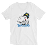 Unbreakable Ukrainian Girl V-Neck T-Shirt