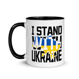 I Stand with Ukraine Mug with Color Inside