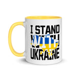 I Stand with Ukraine Mug with Color Inside